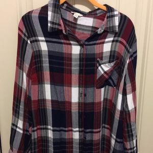 Wine, Navy, White Flannel XXL